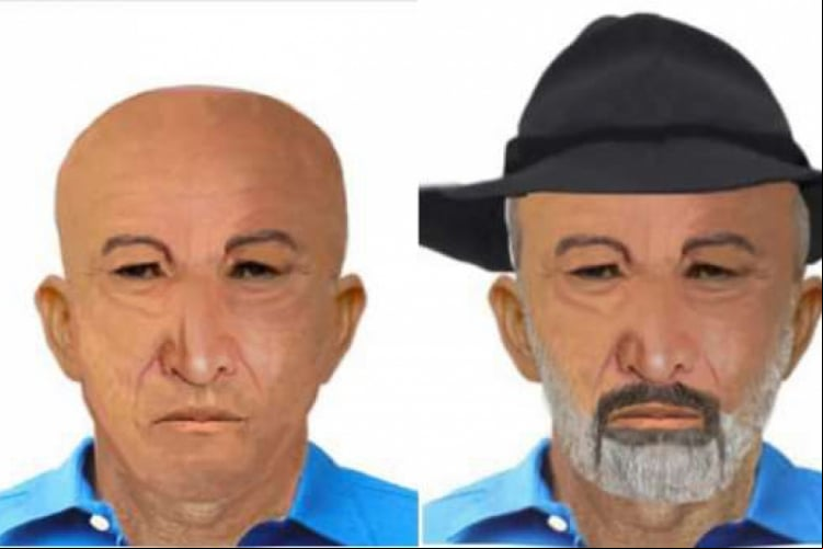 Reprodução dos possíveis disfarces de Zé do Valério foram reconstituídas a partir de uma tomografia do foragido (foto: FOTO: divulgação/Perícia Forense )