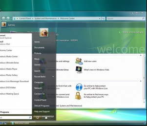 Interface do Windows Vista