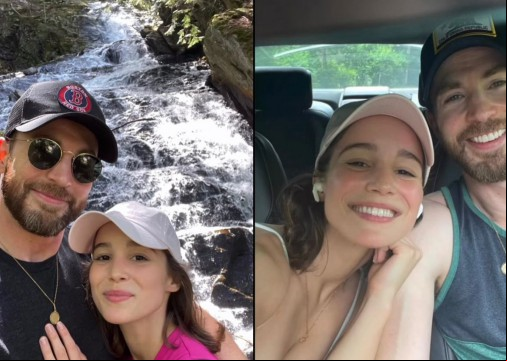 Chris Evans, o ator de "Capitão América", comenta que fez o pedido de casamento a Alba Baptista em portugues 