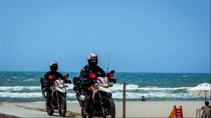 MOTOLÂNCIAS: Samu atua na orla da Praia do Futuro