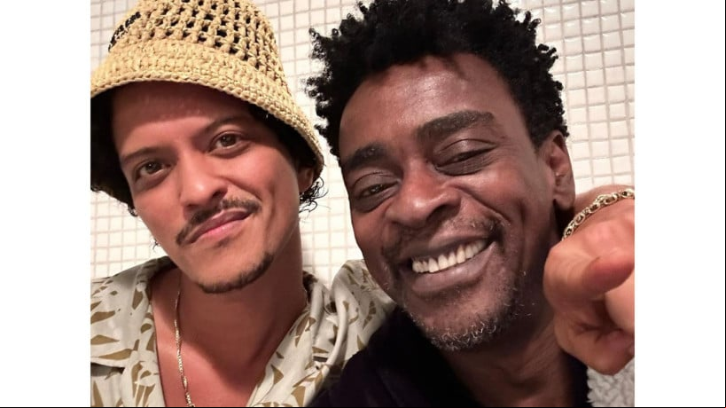 Bruno Mars e Seu Jorge se encontram no The Town após 10 anos