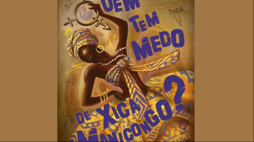 Ilustração de Xica Manicongo foi utilizada para representá-la no desfile da Paraíso do Tuiuti 