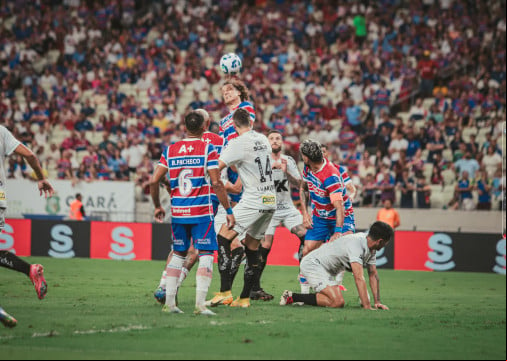 Jogo entre Fortaleza e Santos pela SÃ©rie A 2025
